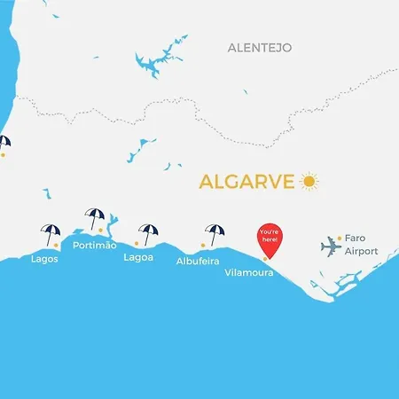 Vilamoura Garden Stay, Private Garden & Ac Apartamento *